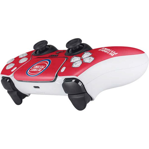 NBA Detroit Pistons Distressed PS5 Controller Skin